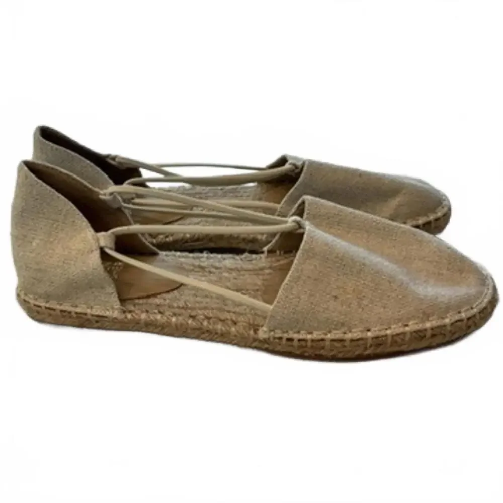 Eileen Fisher Lee d’Orsay Beige Espadrille Flats Women’s Size 7.5 New w/o‎ Tags